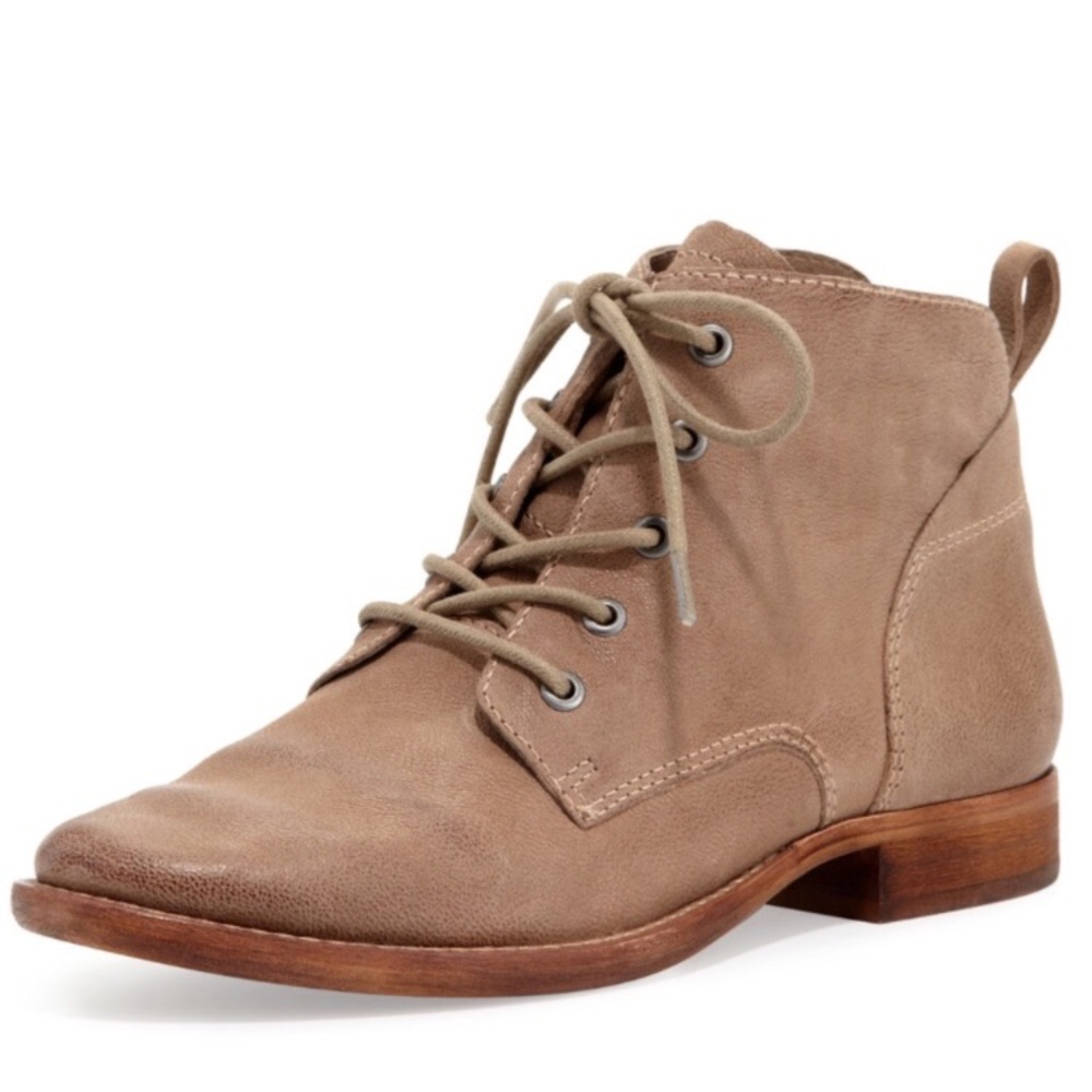 Sam Edelman Mare lace up booties “putty”